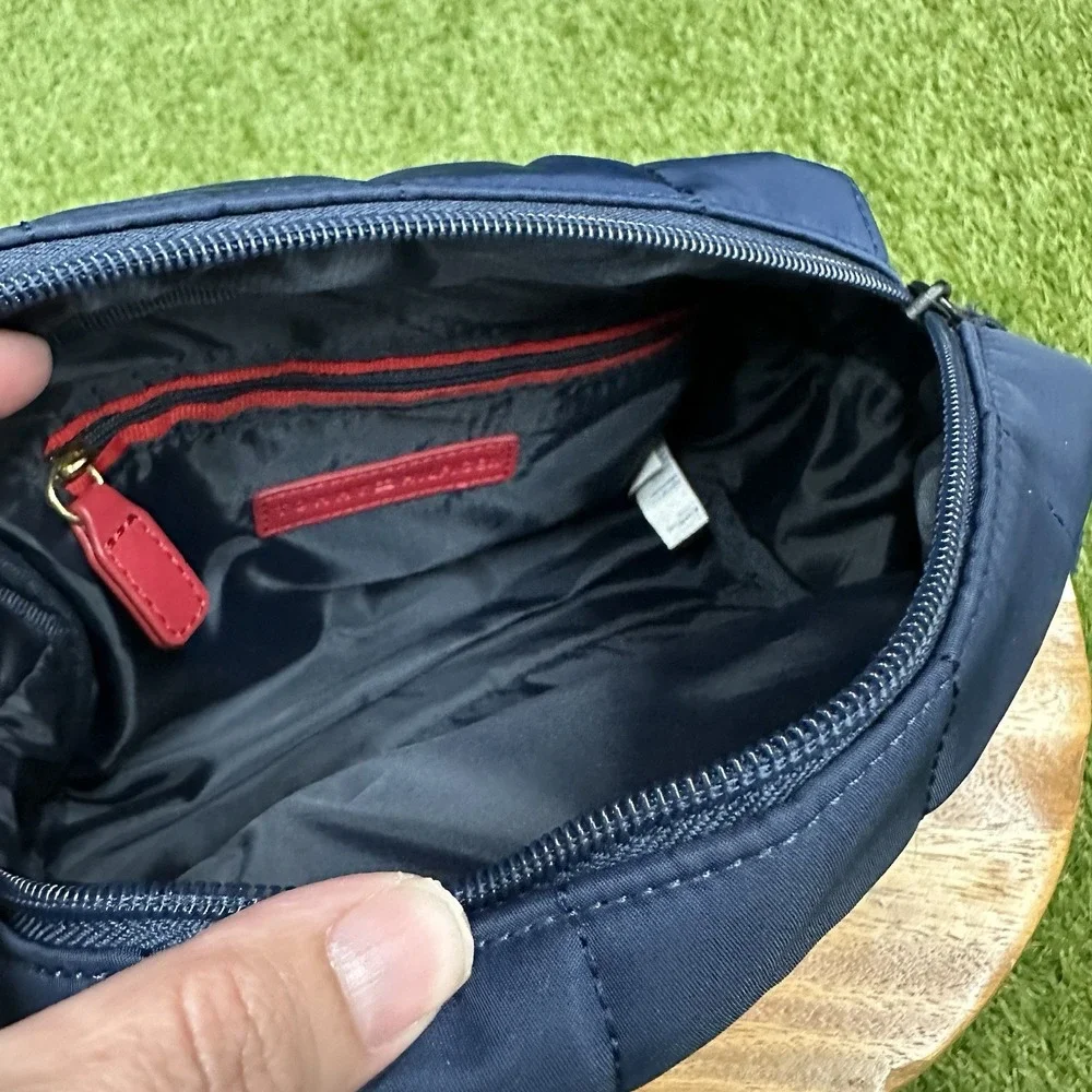 Quilted Tommy Hilfiger Cross Body Bag Red White‎ Navy